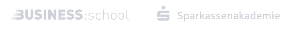 Logos von Kooperationspartnern und Sparkassen, die die Qualität der Ausbildung unterstreichen.